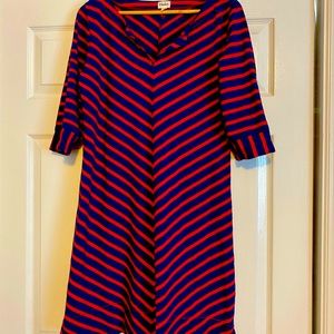 Hatley knee length striped dress  size large. Perfect condition!